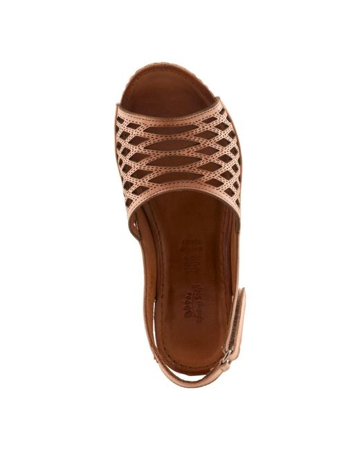 Spring Step Brown Denair Wedge Slingback
