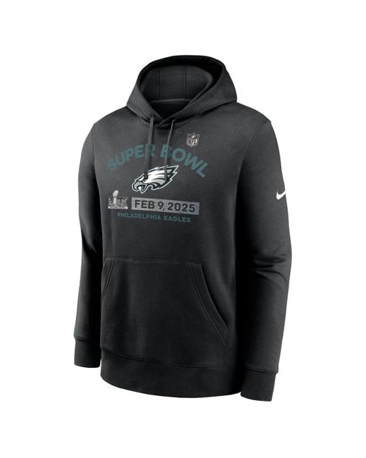 Nike Philadelphia Eagles Super Bowl Lix Bound Team Logo Pullover Hoodie ...