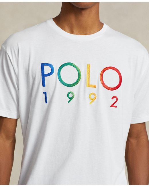 Polo Ralph Lauren White Classic-fit Polo 1992 Jersey T-shirt for men