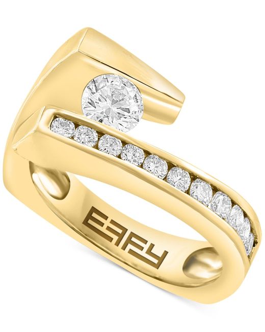 Effy Metallic Effy Diamond Abstract Channel-set Statement Ring (3/4 Ct. T.w.