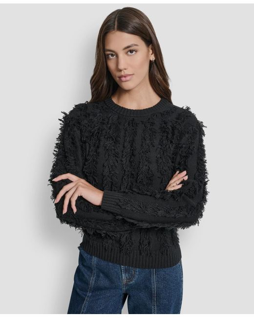 DKNY Blue Long Sleeves Sweater