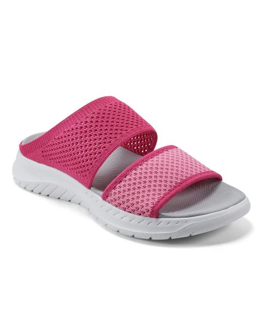 Easy Spirit Pink Davera Round Toe Flat Casual Sandals