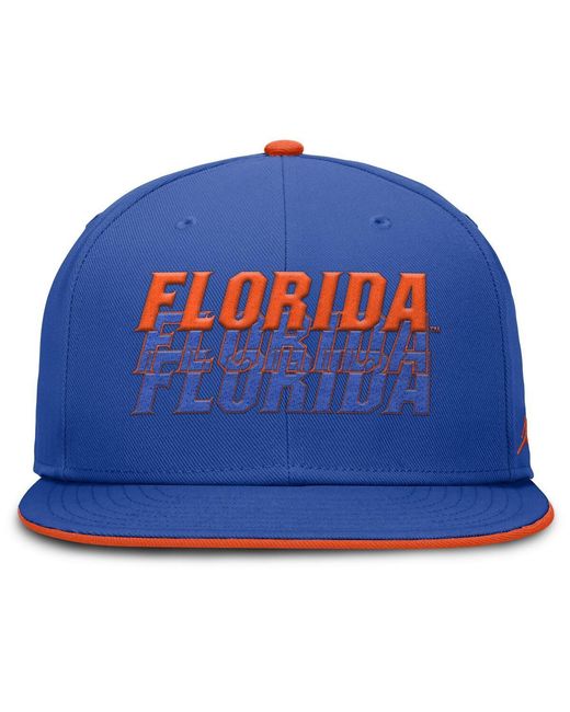 Nike Blue Florida Gators True Primetime Performance Fitted Hat for men