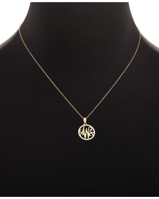 Giani Bernini Metallic Cubic Zirconia Pave Monogram W Pendant 18" Necklace