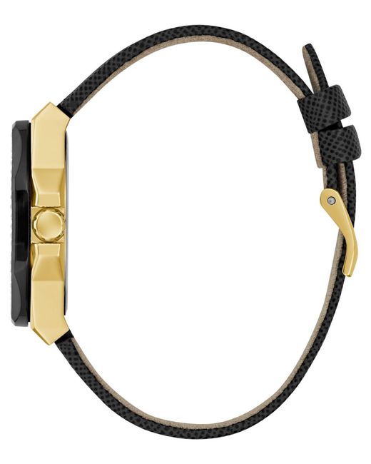 Guess Gray Multi-function Leather Watch 36mm