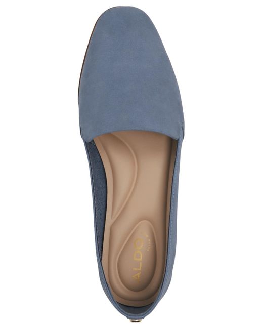 ALDO Blue Veadith Almond Toe Slip-on Flat Loafers
