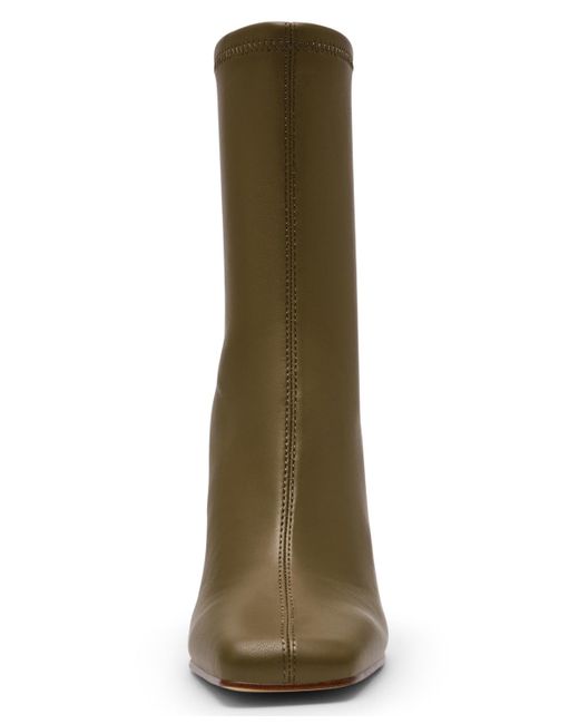 Steve Madden Green Khelan Blade-heel Stretch Dress Booties