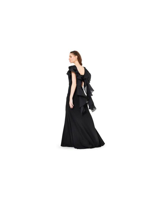 Amiri Black Cascading Sleeves Gown