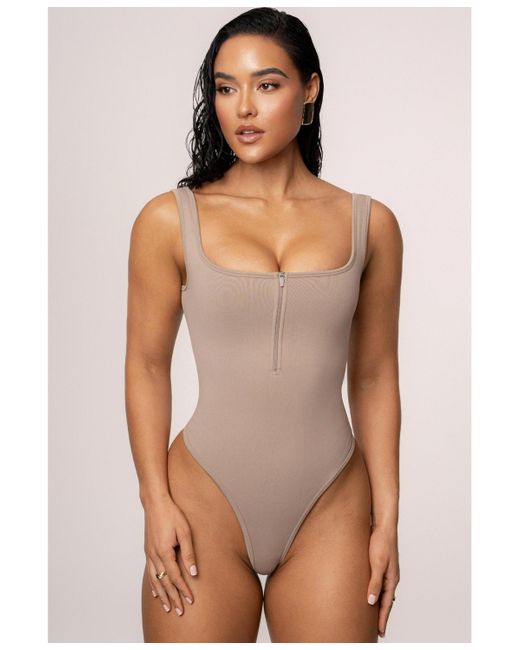 JLUXLABEL Natural Grounded Bodysuit
