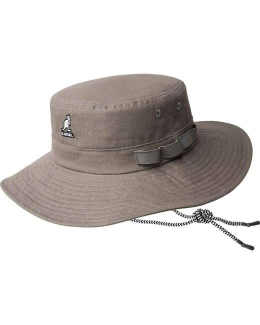 Kangol Gray Utility Cords Jungle Hat Bucket Hat for men