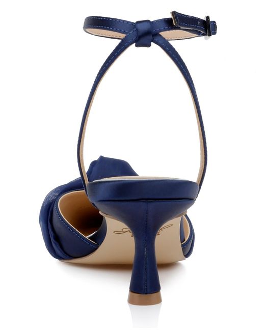 Badgley Mischka Blue Favor Evening Knot Pumps