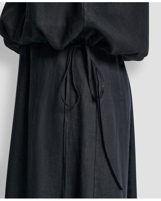 DKNY Black Drawstring Hem Sleeveless Top