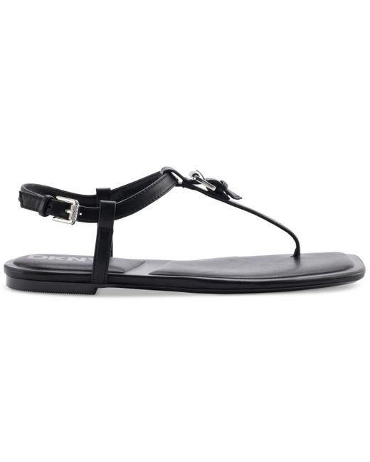 DKNY Metallic Datto T-strap Sandals