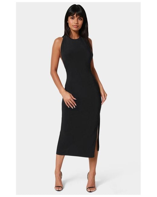Bebe Black High Neck Cowl Maci