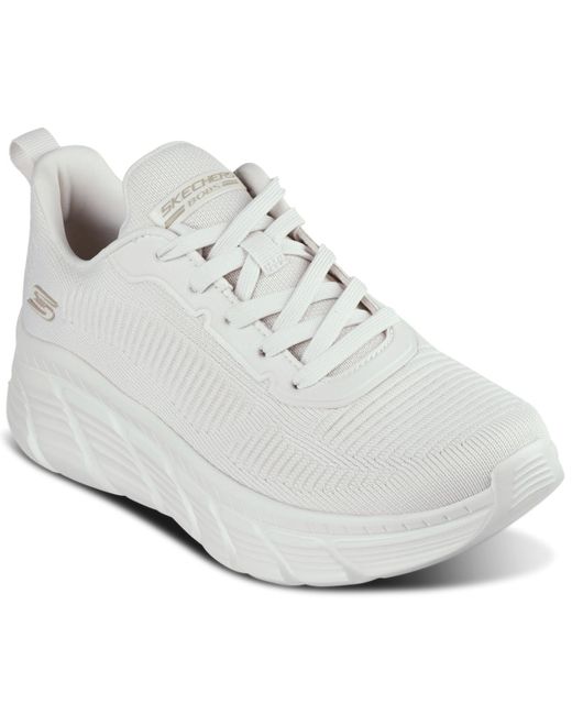 Skechers White Bobs Sport B Flex Hi Casual Wedge Sneakers From Finish Line