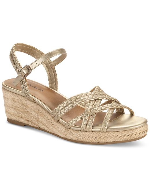 Style & Co. Metallic Vanaa Wedge Sandals
