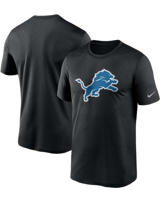 Nike Synthetic Black Detroit Lions Logo Essential Legend Performance T ...