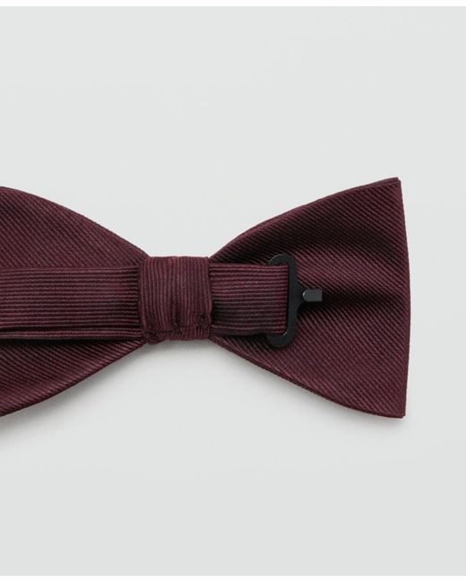 Mango Red Microstructure Classic Bow Tie for men