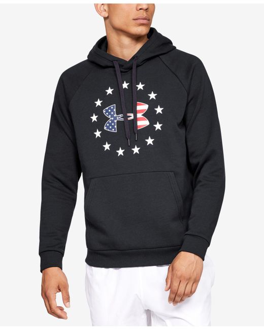 Under Armour Black Freedom Bfl Tech Terry Hoodie (regular And Big & Tall) for men