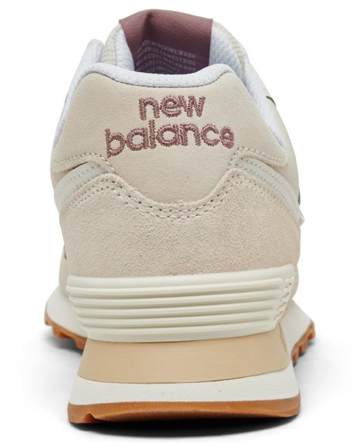 New Balance White 574 Casual Sneakers From Finish Line