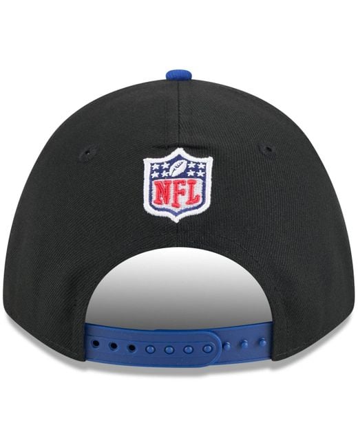 KTZ Blue Black/royal New York Giants 2025 Nfl Draft 9forty A-frame M-crown Adjustable Hat for men