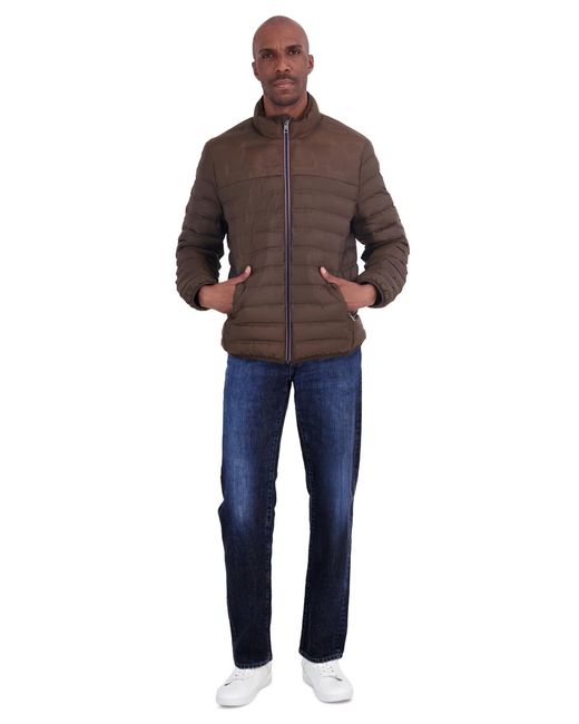 Tommy Hilfiger Brown Real Down Packable Jacket for men