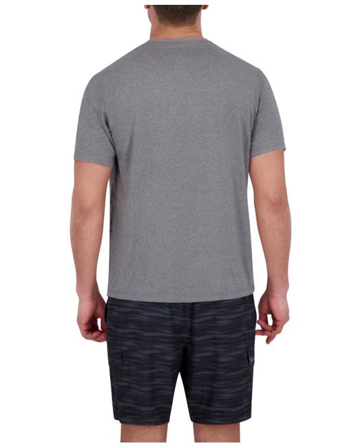 Spyder Gray Short Sleeve Drop Needle Crewneck Swim Shirt for men