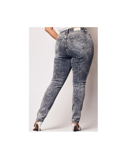 Slink Jeans Blue Plus Size High Rise Skinny Jeans