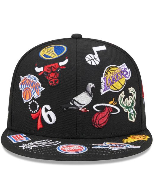 Staple Black New Era Nba X 59fifty Fitted Hat for men