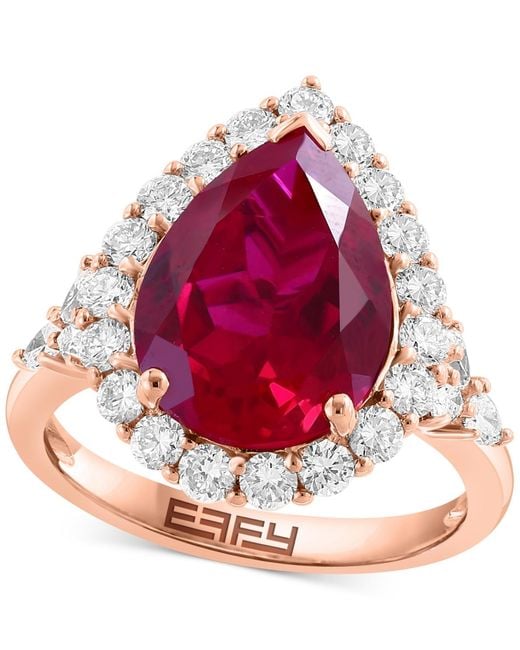 Effy Pink Effy Lab Grown Ruby (7-1/8 Ct. T.w