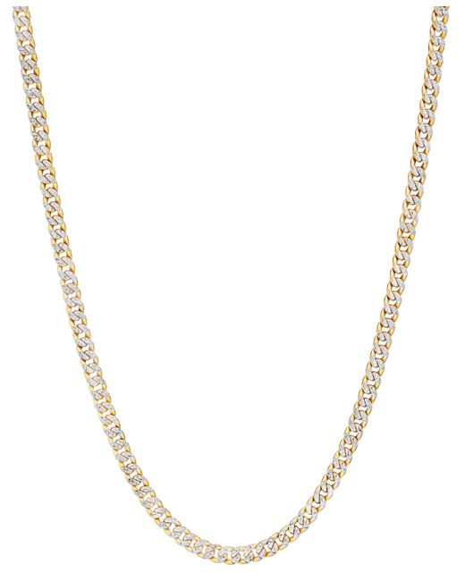 Macy's Metallic Double-sided Cuban Link 22" Chain Necklace