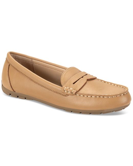 Style & Co. Brown Serafinaa Driver Penny Loafers