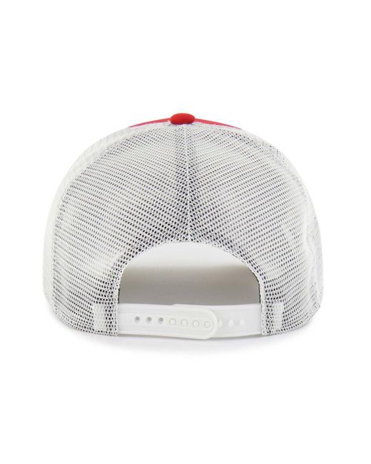 '47 Red And Nc State Wolfpack Contemporary Basics Foundation Trucker Hitch Adjustable Hat