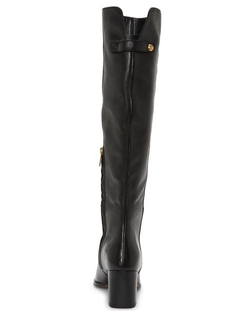 Vince Camuto Black Lilibet Block Heel Knee-high Boots