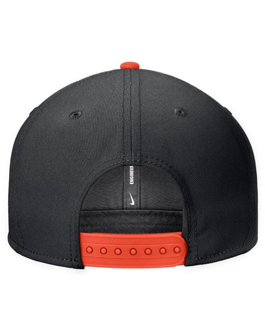 Nike Black Oklahoma State Cowboys Script Pro Dri-fit Snapback Hat for men