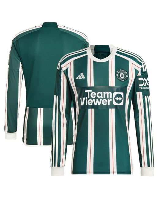 adidas Manchester United 2023/24 Away Long Sleeve Replica Jersey in ...