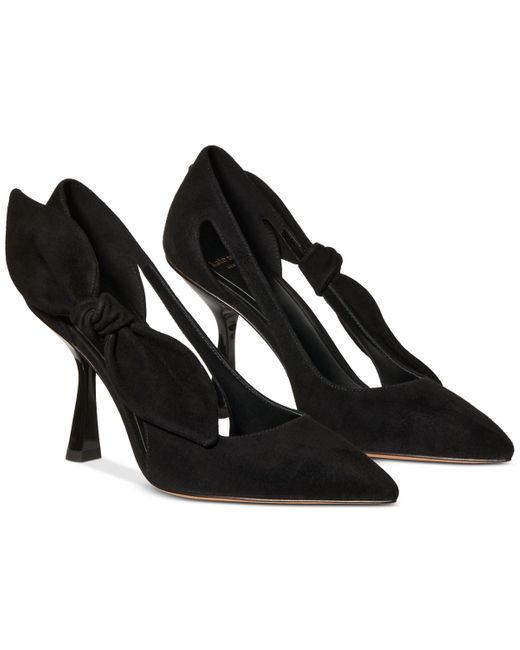 Kate Spade Black Bunnie Suede Slip-on Pumps