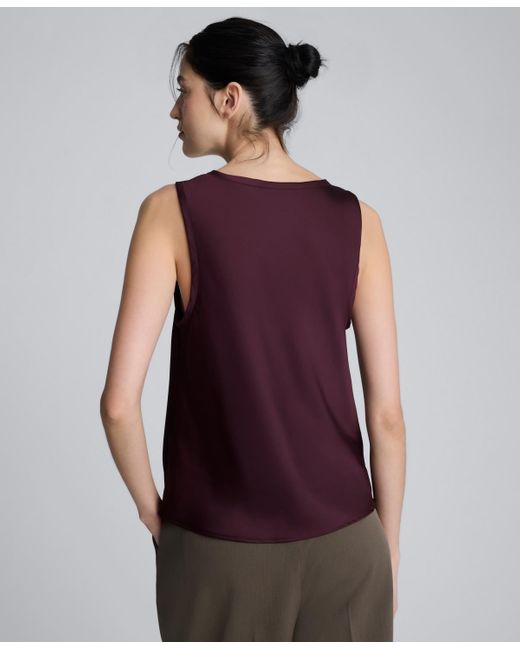 Kenneth Cole Purple Scoop Neck Sleeveless Tank Top