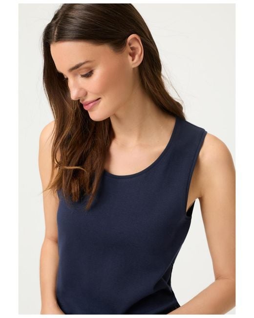 Olsen Blue Sleeveless Shell