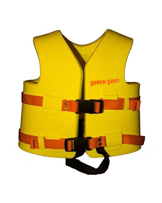 Trc Recreation Yellow Super Soft Child Life Jacket Swim Safety Vest