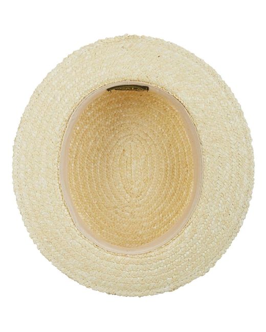 Scala Red Straw Boater Hat for men