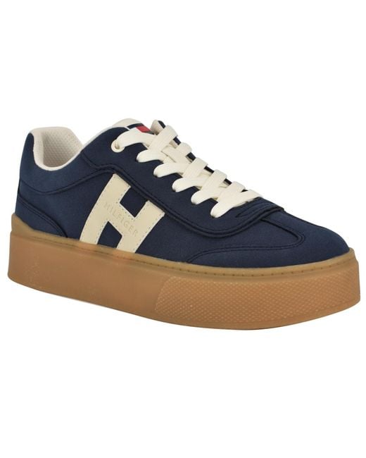 Tommy Hilfiger Blue Celmi Platform Sneaker