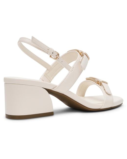 Anne Klein White Merida Slingback Sandals