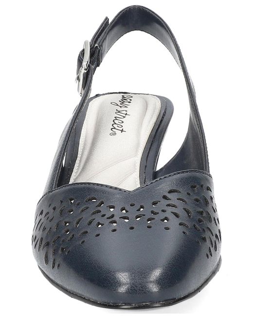 Easy Street Blue Sofie Slingback Pumps