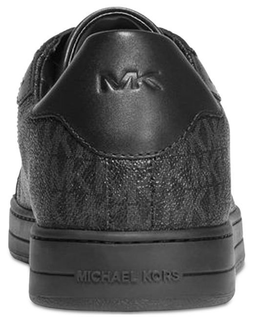 Michael Kors Black Keating Mini Logo Fashion Sneakers for men
