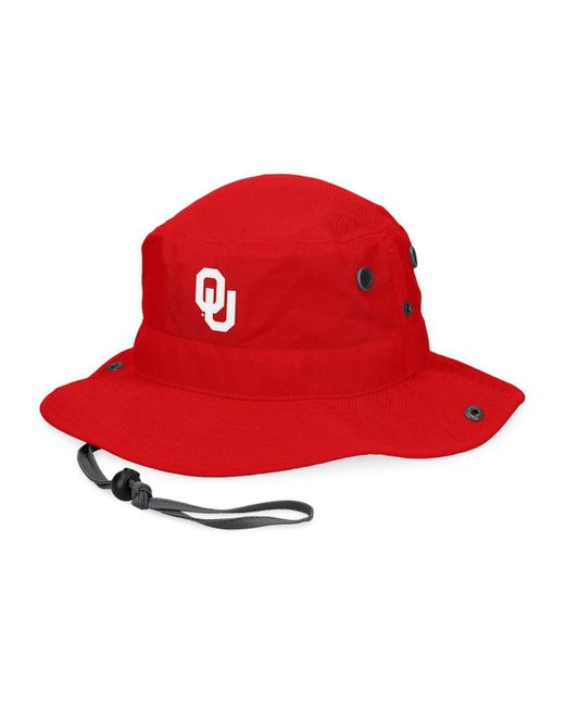 Top Of The World Crimson Oklahoma Sooners Radius Bucket Hat in Red for ...