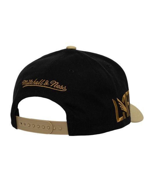 Mitchell & Ness Natural Lafc Brushed Off Pro Crown Snapback Hat for men