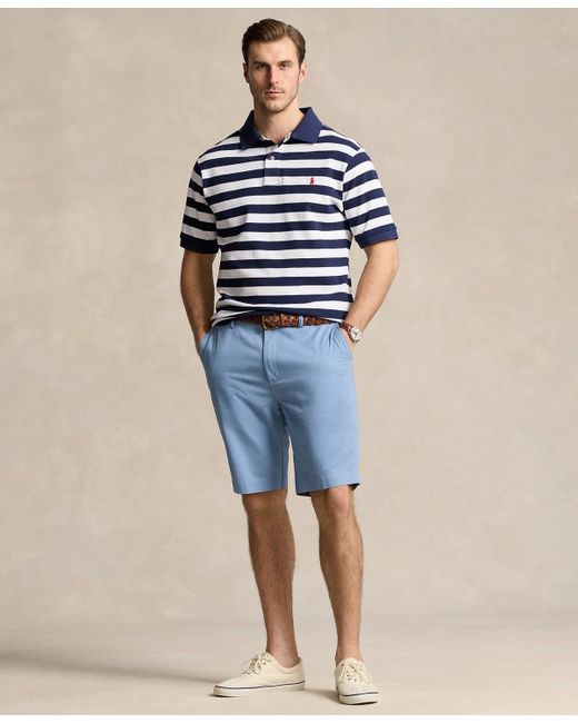 Polo Ralph Lauren Blue Big & Tall Striped Polo Shirt for men