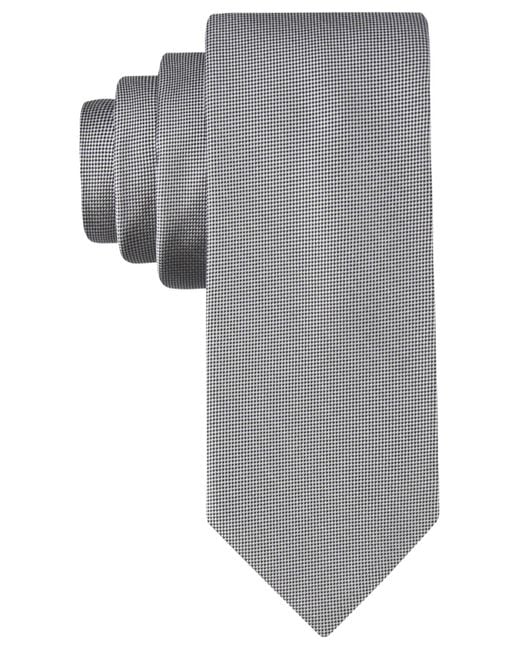 Calvin Klein Gray Spun Solid Tie for men