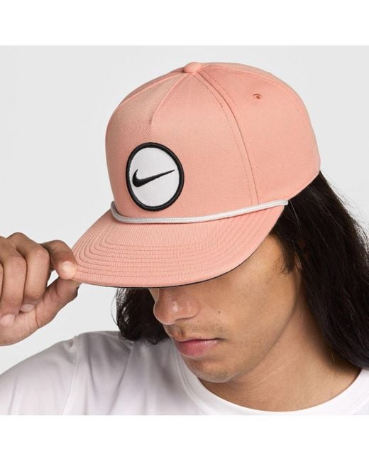 Nike White And Retro Pro Performance Snapback Hat